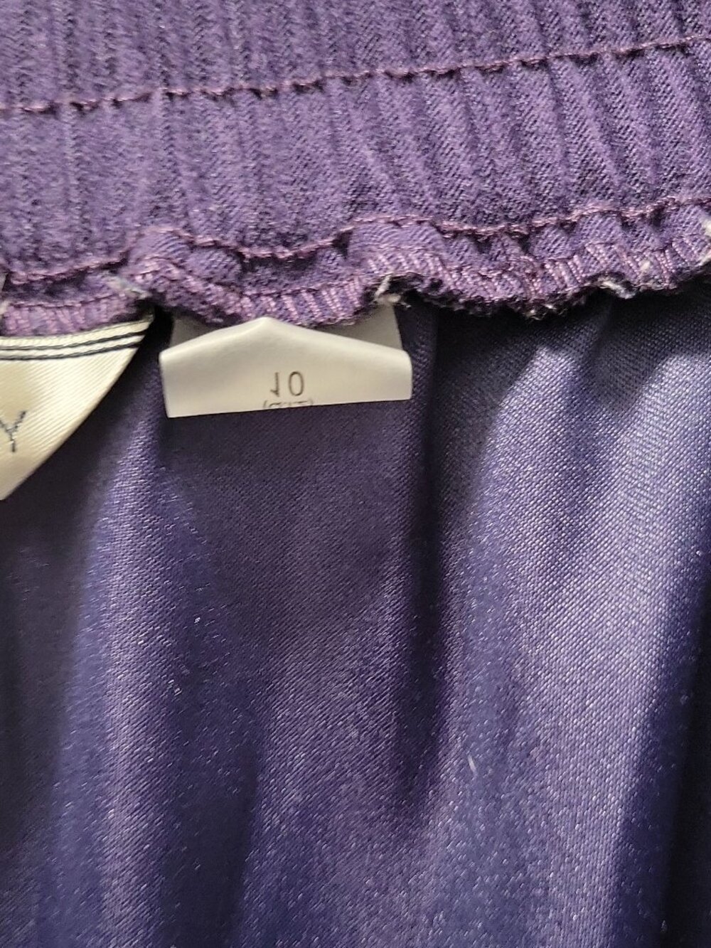 Allison Daley Pull-On Pants Womens 10 Purple Elastic Waist - comfy,relax,yoga - Picture 4 of 7